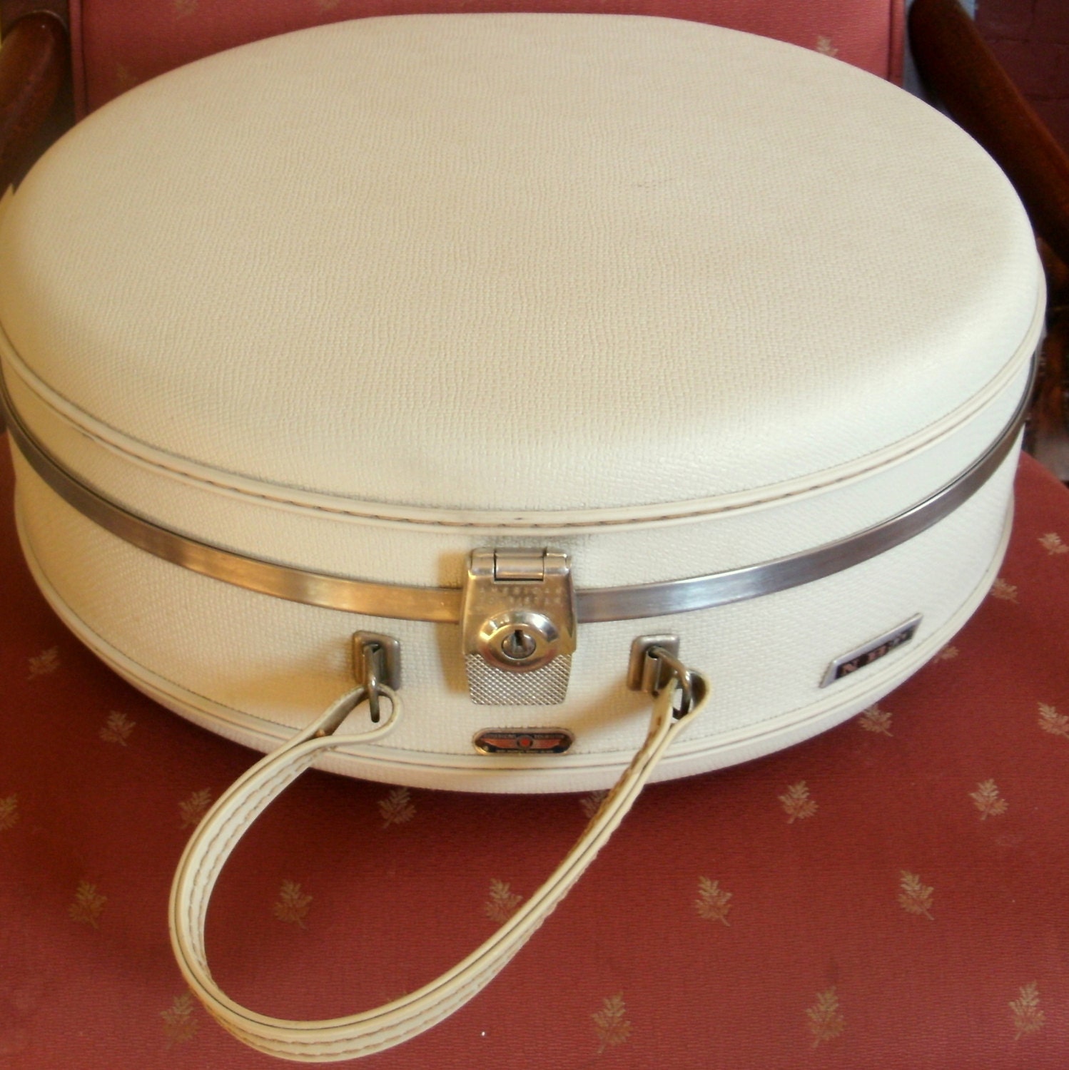 Vintage Hard Shell Round Suitcase American Tourister Luggage