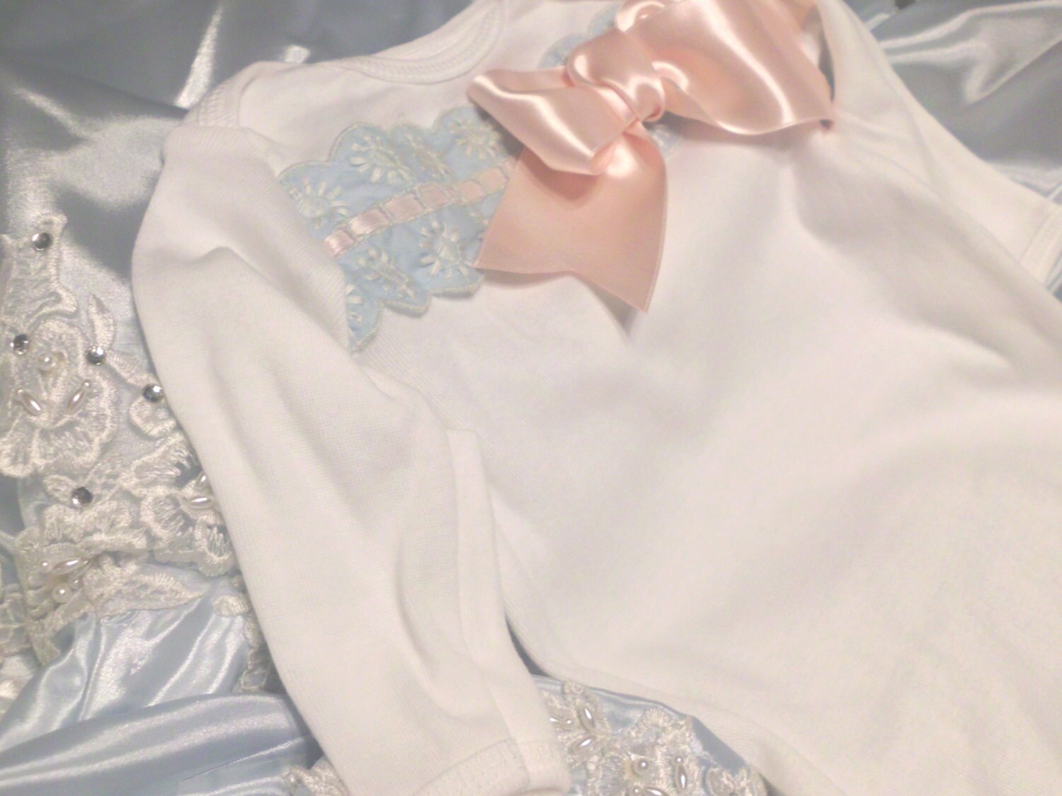 Girls Layette gown sleeper for baby girl Newborn thru 3 months