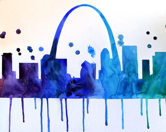 st louis watercolor – Etsy