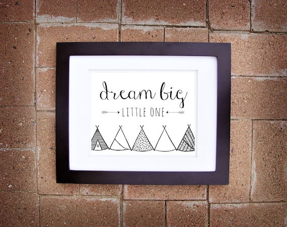 Dream Big Little One — 8x10 Printable Art — Instant Download