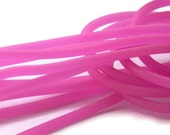 Hot Pink Fuschia Rubber Cord, pvc rubber cord, Rubber Bracelet Cords, 3mm 1 yard / 1 meter S 40 052