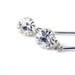 Rocker Long Dangle Diamond Earrings. Long Earrings. Silver Diamond Earrings. Modern Trendy Earrings. Celebrity Style Earrings