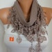 ON SALE - Beige Heart Scarf Shawl - Pashmina Scarf - Cowl Scarf Women's Fashion Accessories best selling item scarf