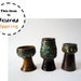 RESERVED - 3 Vintage Strehla Fat Lava Potteries Made in GDR