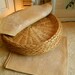 Vintage Wicker Paper Plate Liners for Picnics and BarBQues Set of 5 Vintage Housewares Cottage Chic Picnic Supplies