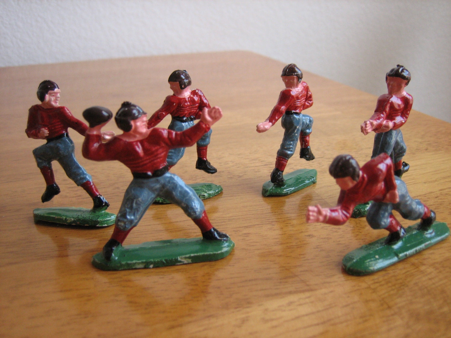 plastic football player figurines