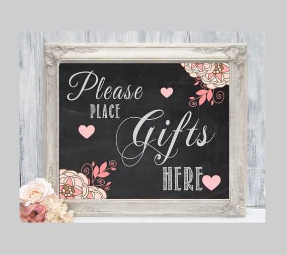 Items similar to Instant Download - Please Place Gifts Here on a Faux
