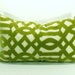 Schumacher Imperial Trellis Velvet pillow cover in Chartreuse - 14 x 18
