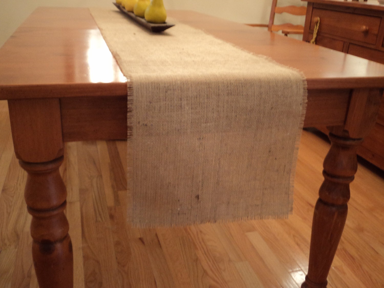 Burlap Table Runner 14 wide Choose Your Length or Custom Size