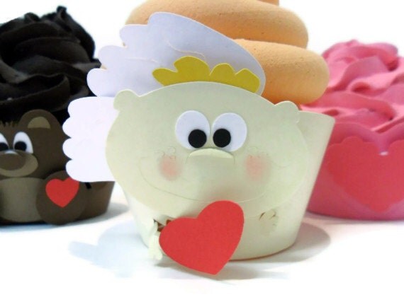 Cupid Cupcake Wrappers - set of 12 Il_570xn