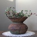 Antique Cast Iron and Enamel Spittoon