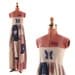 Vintage 1960's Hippie Empire Waist Cotton Bohemian PATCHWORK Sun Dress S