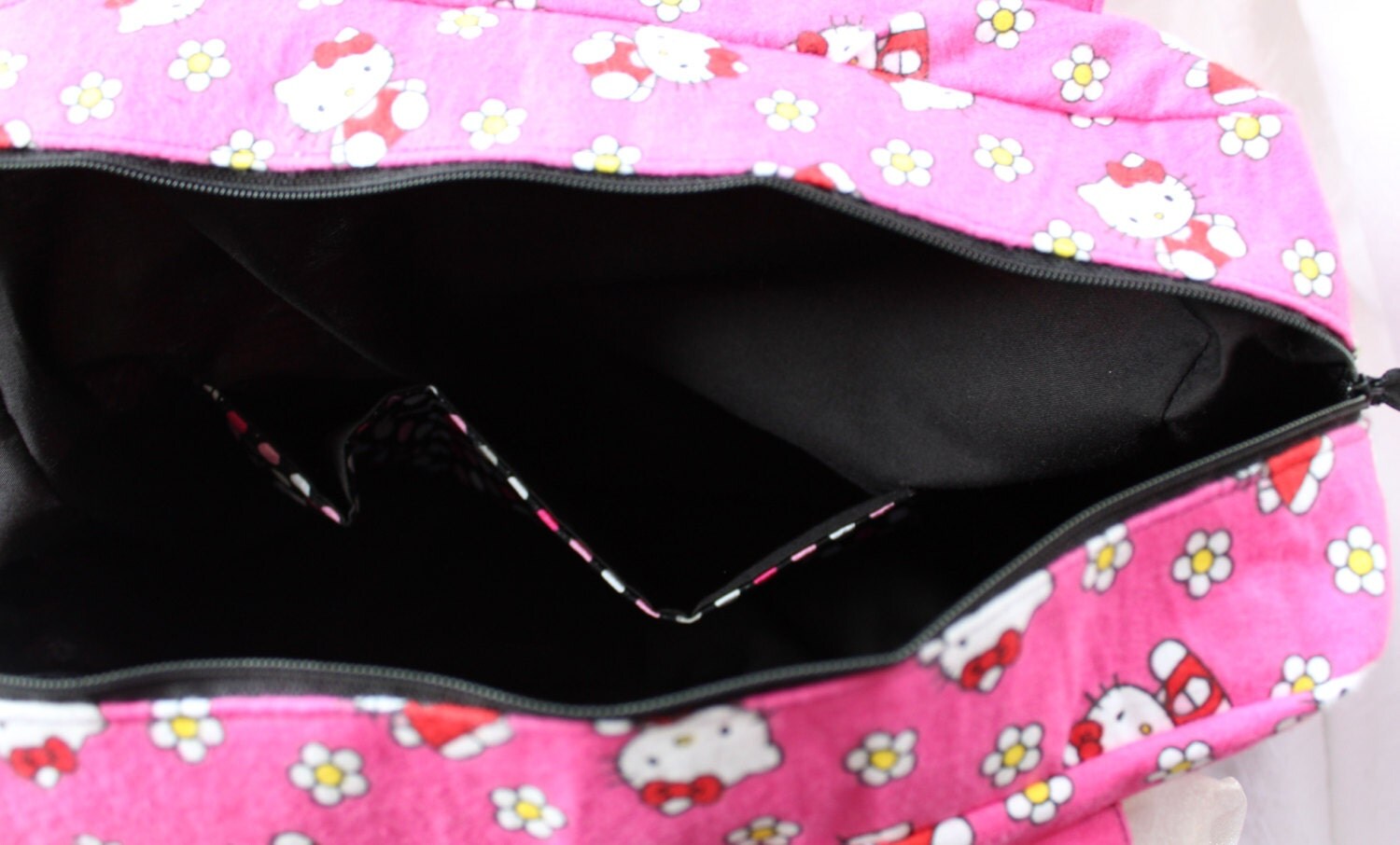 Hello Kitty Carry all Tote Diaper Bag Purse Overnight bag