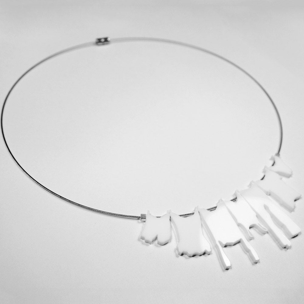 necklace laundry hanging on clothesline by oronkol on Etsy