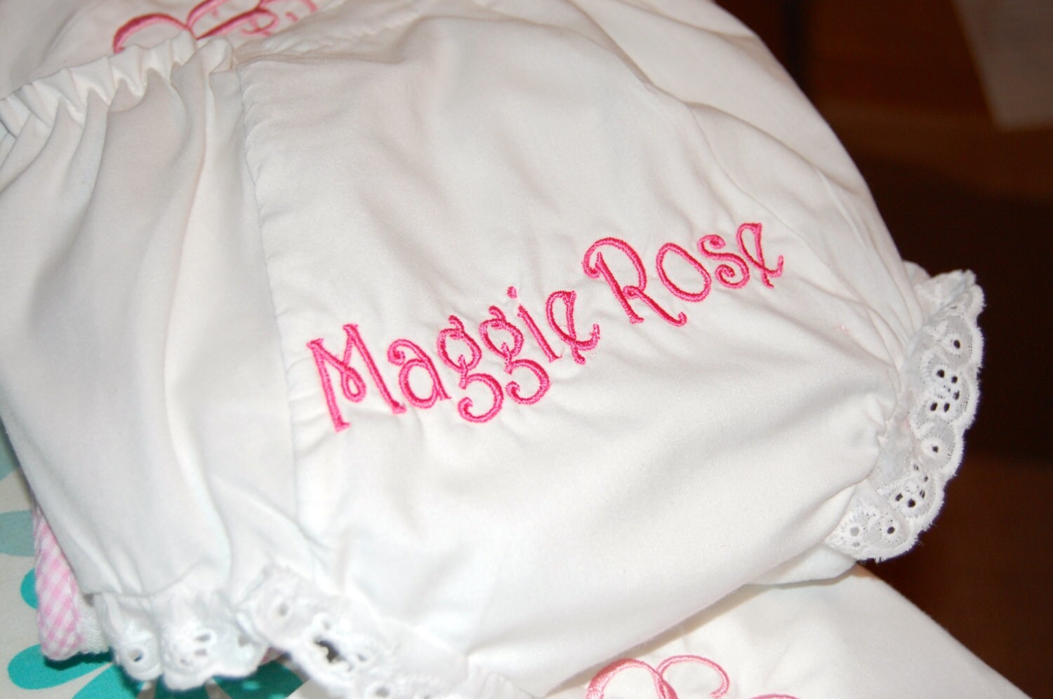 Monogrammed Baby Bloomers by smberrier on Etsy