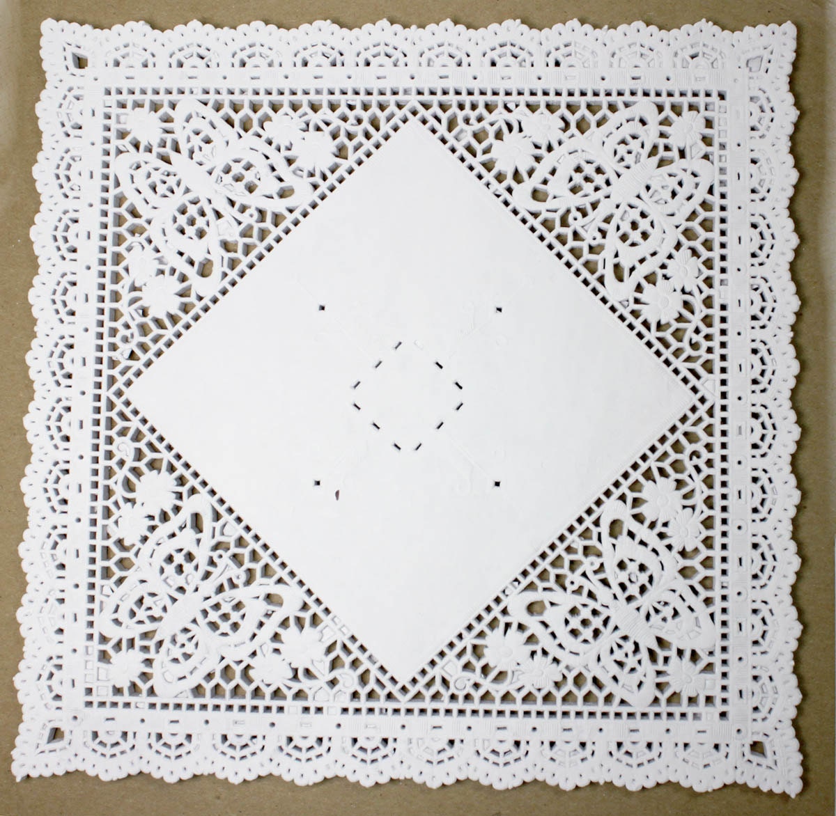 9 inch Square Paper Doilies 10 doilies by owlandthistle on Etsy