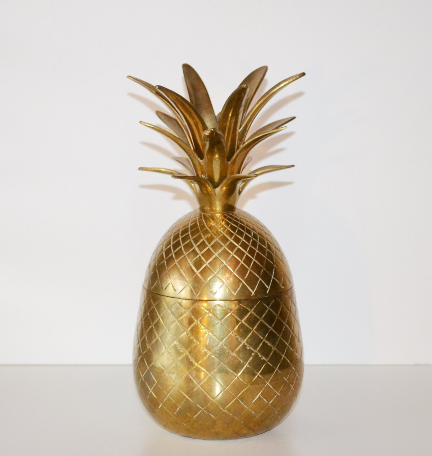 Vintage Brass Pineapple Hollywood Regency Brass by JudysJunktion