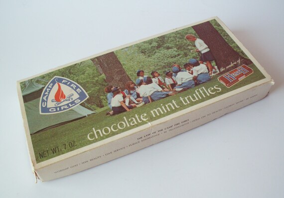 Campfire Girls Chocolate Mint Truffle Heath Candy Box