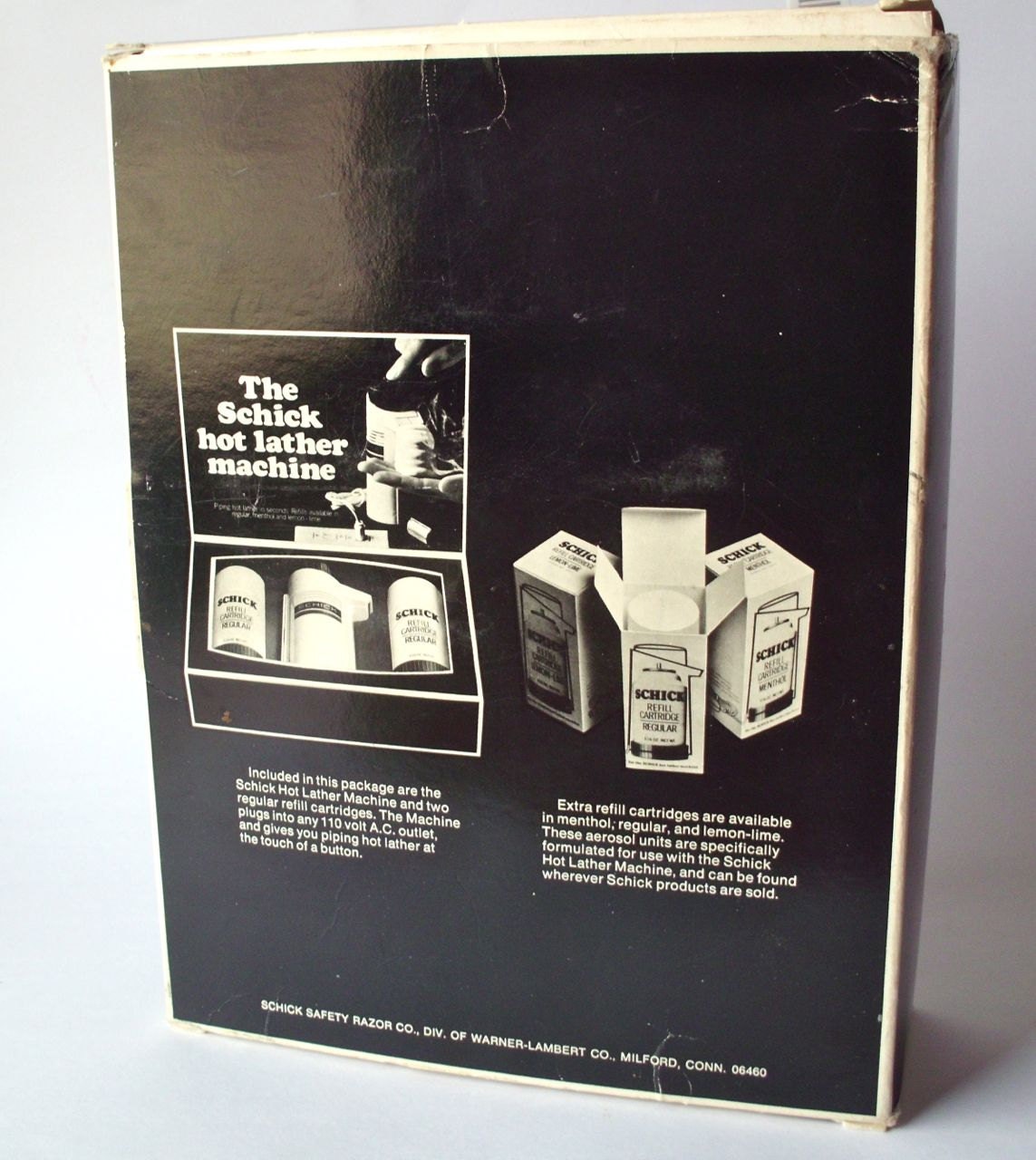 Vintage Schick Hot Lather Machine in Original Box with Two