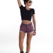 Vintage High Waisted Acid Wash Dyed and Studded Denim Shorts