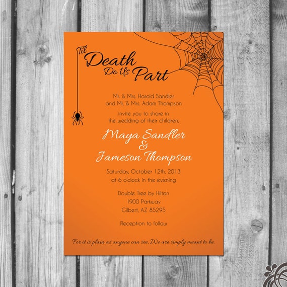 Halloween Engagement Party Invitations 7