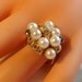 Gorgeous Vintage 14K Pearl Sapphire Ring/Yellow Gold