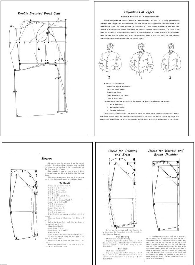 Design Your Own Clothes Mens TAILORING and TUXEDO PATTERNS