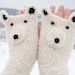 Eisbär fingerlose Handschuhe (Boucle) - kostenloser Versand weltweit