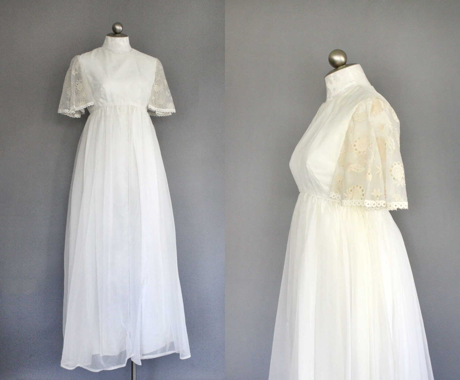 Vintage Empire Waist Wedding Dress 5