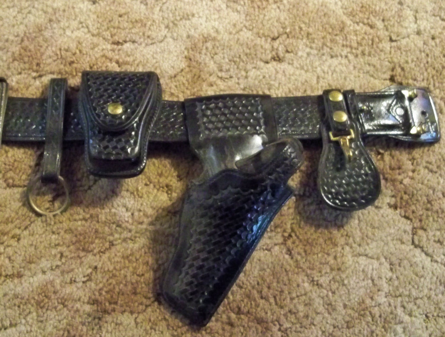 Police Gun Belt Cop Belt With Holster.