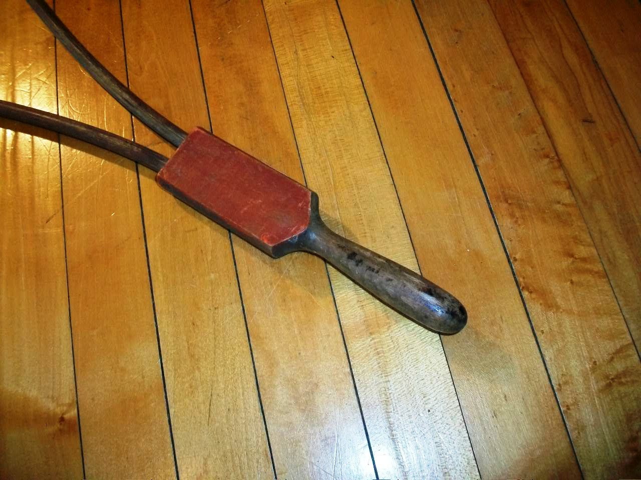 reserved for Burt Antique Rug Beater Large Bent Wood Shaker