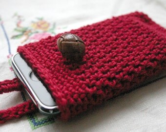 crochet pattern, phone case, easy tutorial, vintage style