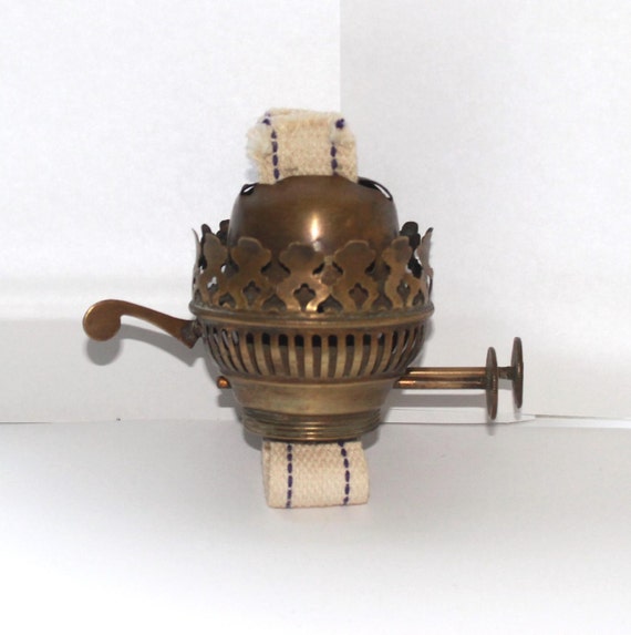 English Duplex oil lamp burner