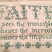 2 Completed Inspirational Cross Stitch Pieces-Faith & Psalm 121:5,8
