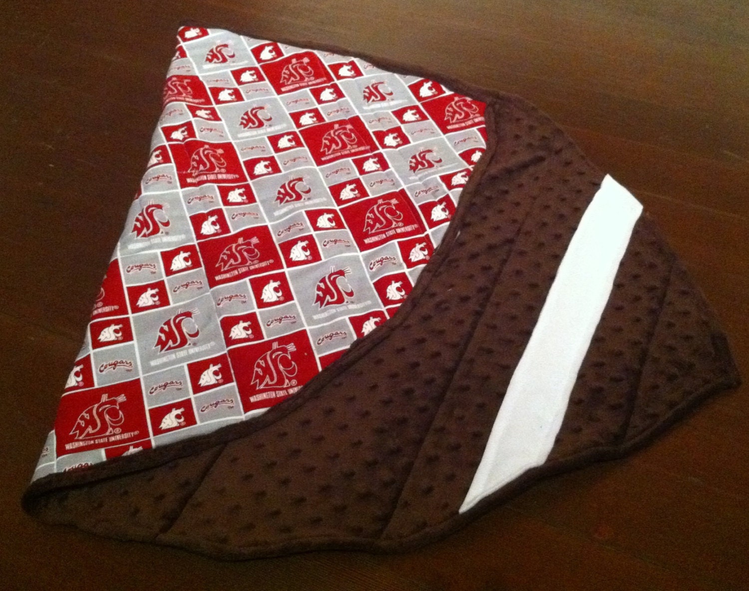 WSU Football baby blanket fleece batting