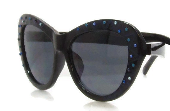 Black Crystal Eyeglass Frames images