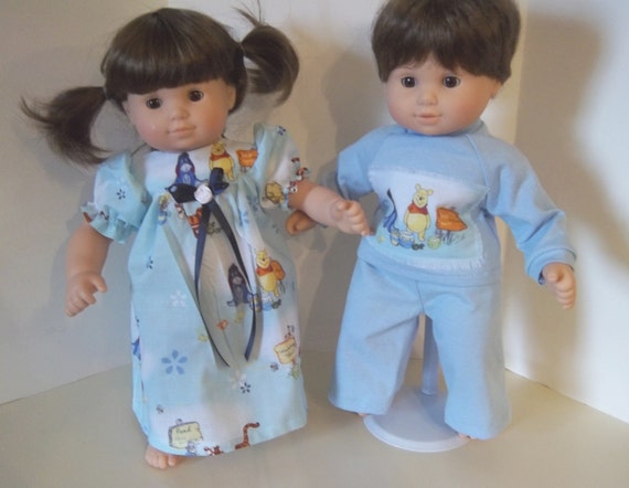 Vintage German Boy And Girl Dolls Set Rubber