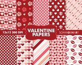 50% OFF SALE Digital Papers Valentine's Day Pattern's Instant Download Il_170x135