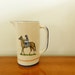 RESERVED for Matt Vintage Louisville Stoneware Pitcher Jockey Horse Racing Equestrian Decor