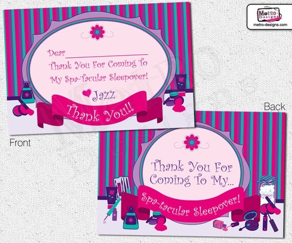 Slumber Party - Thank You Cards Il_570xn