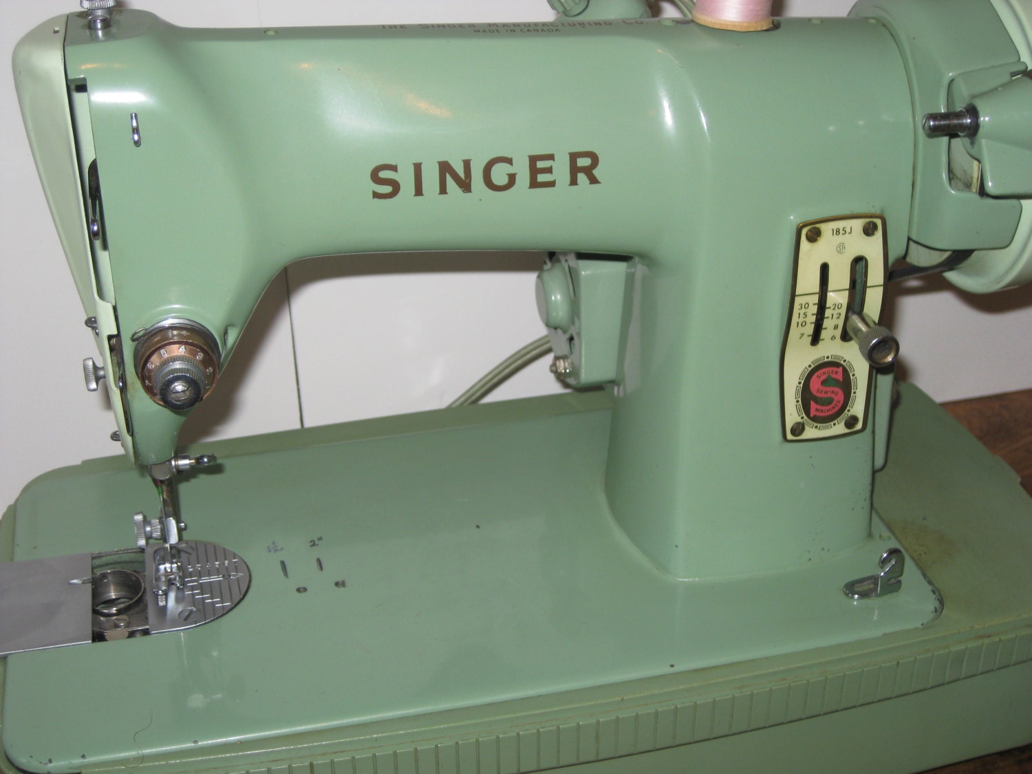 Singer Sewing Machine Electric Portable Aqua Green Carry Case
