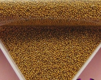 MICRO MARBLES Bright Yellow Gold Half Ounce / 14 grams caviar microbead miniature kawaii fake sprinkles