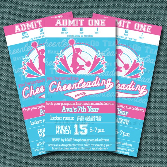 Cheer Party Invitations 4