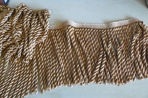 Bullion Fringe 6 Inch Dark Gold 6 Yards RESERVED