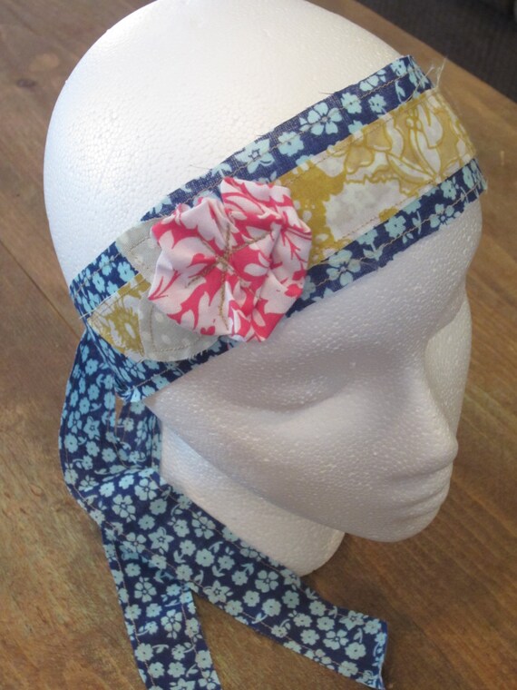 Fabric Cloth Headband Flower Headband Adult by WildwoodsBoutique