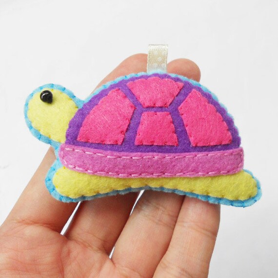 stuffed turtle keychain