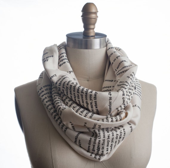 Pride and Prejudice Book Scarf