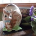 Relpo Japan Samson Imports Squirrel with Nut Planter, Numbered 5276