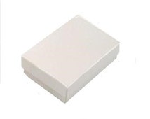 Brown Kraft Cotton Filled Jewlery Gift Packaging Boxes Bulk 3.5 x 3.5 x 1 - 1,000 Boxes Per Unit