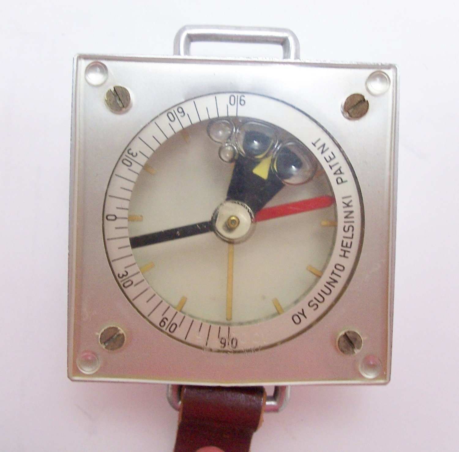 Compass Vintage Suunto Finnish Leather Strap by VintageVarietee